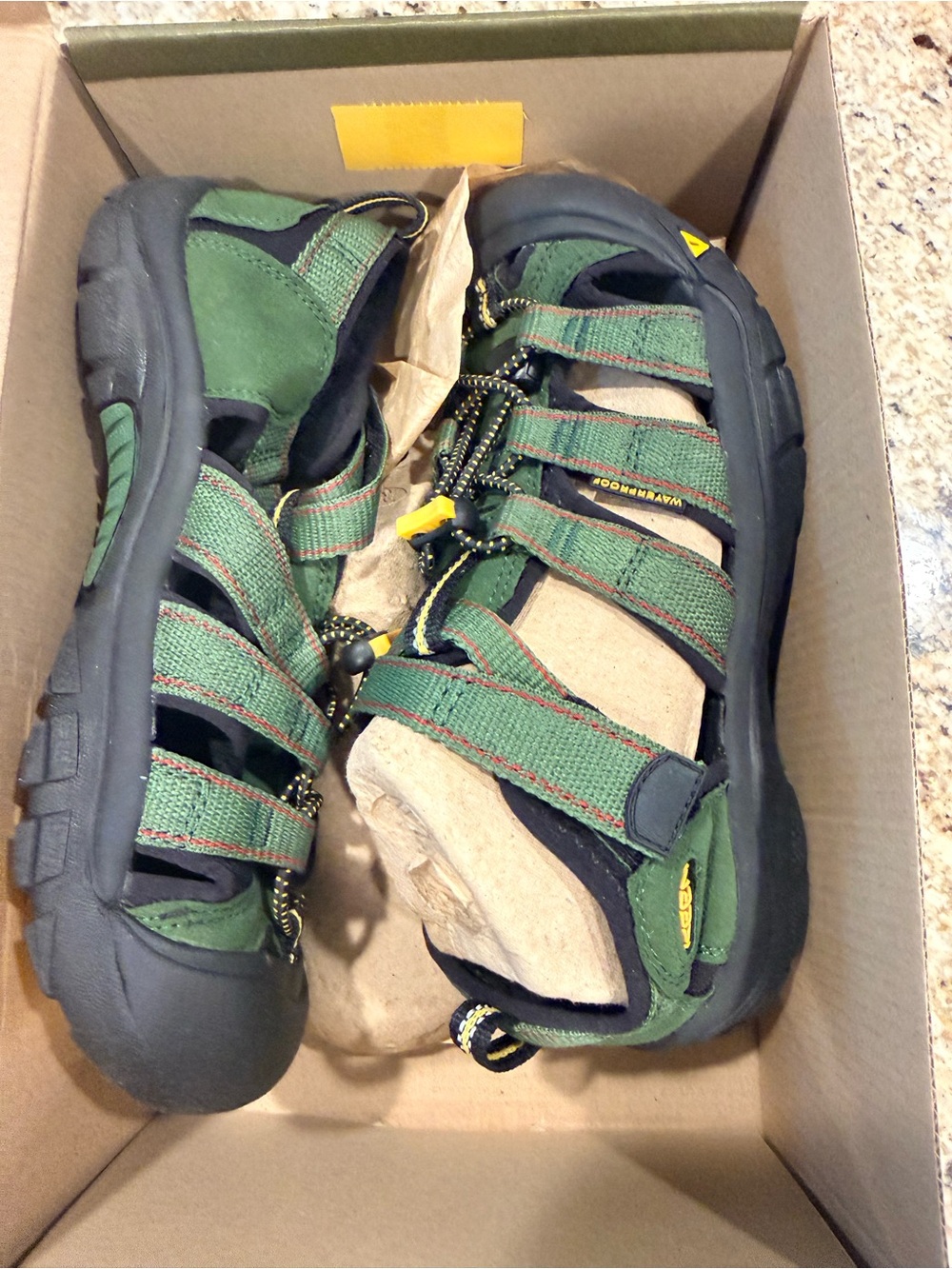 Keen Kids Green and Black Closed-Toe Sport Sandal